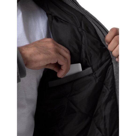 NEW 2XL 50-52 Wrangler Men's Work Jacket- Hooded-Quilt Lined-Duck Canvas - Picture 7 of 8